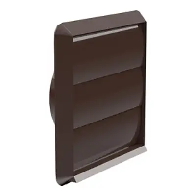 National Ventilation MONV243BL | 100mm Round Wall Outlet Gravity Flaps Grille Round Spigot, Black