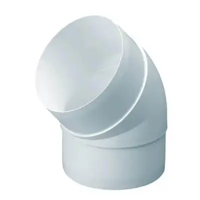 Read more on National Ventilation MONV301 | Monsoon 100mm 45 Degree Angle Bend for Round Pipe, White