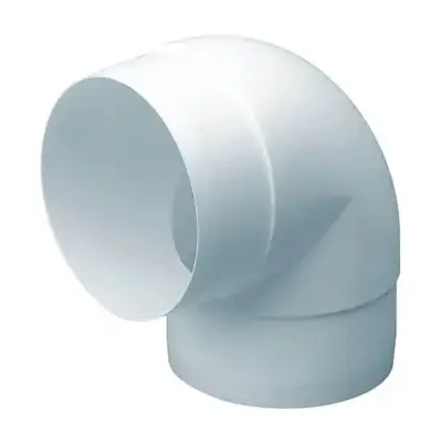 Read more on National Ventilation MONV360 | Monsoon 150mm 90 Degree Angle Bend for Round Pipe, White