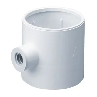 Read more on National Ventilation MONV434 | Monsoon 100mm ID to 110m OD Condensation Trap with Overflow, White