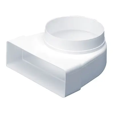 Read more on National Ventilation MONV5645 | Monsoon Elbow Bend with 90 Degree 125mm Spigot for System 125 204x60mm Flat Ducting, White