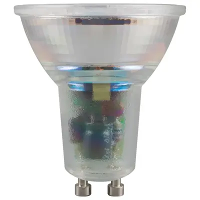 20969-3 Crompton Lamps 6119 | 5w 4000k 390lm LED GU10 Glass SMD Dimmable Light Bulb, Cool White