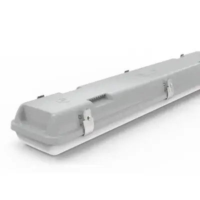 30831-3 HALO STR05-55-T-001-E | Spectre 55W IP65 4000K LED Emergency Vapour Proof Twin Luminaire, 5 Foot