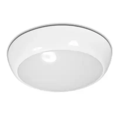 30834-3 HALO TB32-12GTR-EM+MW | Thunderball 12W IP65 2D Tri-Colour LED Bulkhead, Emergency & Microwave Sensor