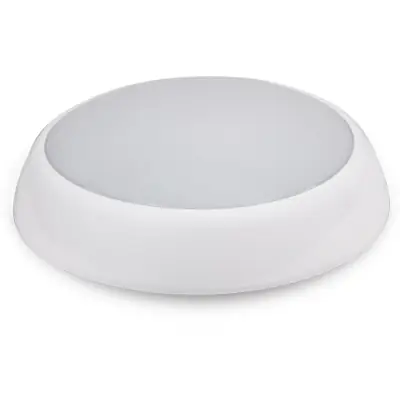 HALO TB32-12GTR-MNF | Thunderball 12W IP65 2D Tri-Colour LED Bulkhead