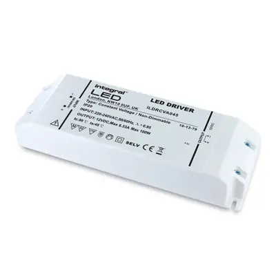 Read more on Integral LED ILDRCVA045 | 100W 12V DC 220-240V AC IP20 Non-Dimmable Constant Voltage Driver