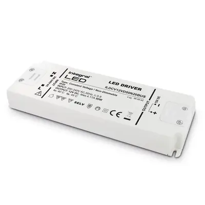 Read more on Integral LED ILDRCVA047 | 75W 24V DC 200-240V AC IP20 Non-Dimmable Constant Voltage Driver