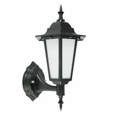 KSR KSR1153BLK | Manta 7W 4000K 370lm IP44 LED Polycarbonate Upward Lantern, Black