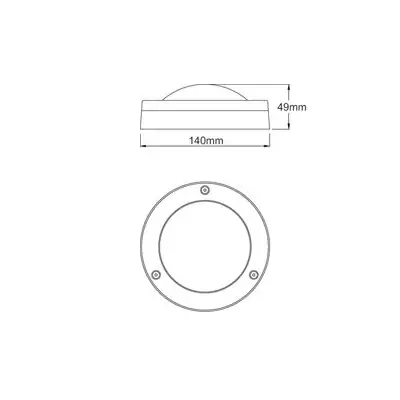 34836-2 KSR KSR1238WHT | Coruna I 2.9W 6000K 195lm IP44 LED Exterior Bulkhead Surface Fitting, Anthracite