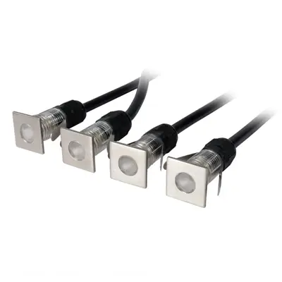 Read more on KSR KSR1295W/WHT | Cabello Mini Square 0.1W 3000K IP67 LED Ground / Wall Recessed Light, Stainless Steel
