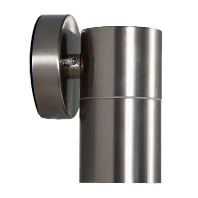 38877-2 KSR KSR13102 | Luso II 35W GU10 IP44 Single Wall Light, Stainless Steel