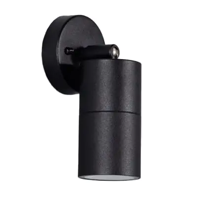 38881-2 KSR KSR13106 | Luso II 35W GU10 IP44 Adjustable Single Wall Light, Black