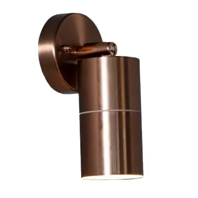 38882-2 KSR KSR13107 | Luso II 35W GU10 IP44 Adjustable Single Wall Light, Copper