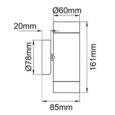 KSR KSR1316 | Tulua III 35W GU10 304 Stainless Steel Up and Down Wall Light