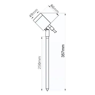36524-2 KSR KSR1322 | Selva 5W 3000K 245lm IP65 LED Spike Light, Anthracite