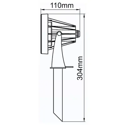 36525-2 KSR KSR1325 | Seron 8.5W 4000K 568lm IP65 LED Spike Light, Anthracite