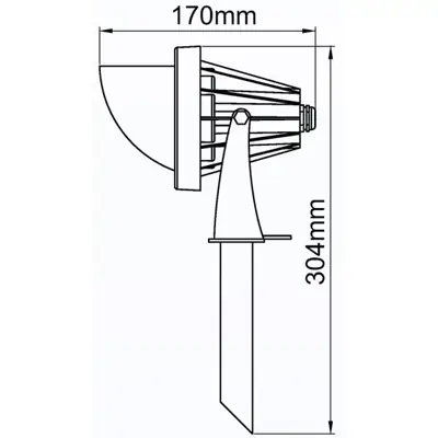 36526-3 KSR KSR1326 | Seron Visor Only For Spike Light