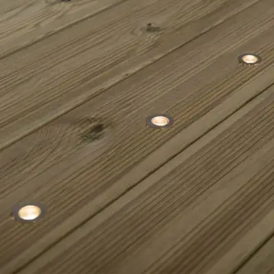 22551-4 KSR KSR1333W W | Cabello 10 x 0.5W LED 10 Light Decking Kit, Warm White