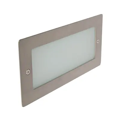 Read more on KSR KSR1352 | Madrid 6W 3000K 138lm IP44 LED Bricklight with Plain Frame, Stainless Steel