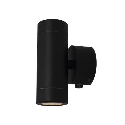 Read more on KSR KSR1396 | Tulua 2x35W GU10 IP54 Up & Down Wall Light with Photocell, Black