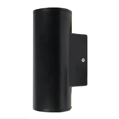 Read more on KSR KSR1501 | Norcia 9W GU10 IP65 Round Up and Down Wall Light, Black