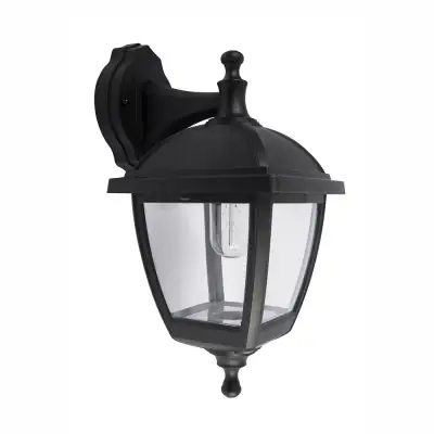 37522-2 KSR KSR1510BLK | Bastia 46W E27 IP44 4 Sided Lantern, Black