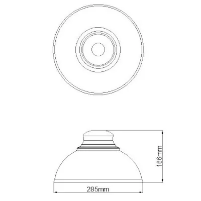 45512-2 KSR KSR1652SC | Medina Satin Chrome Lamp Shade Only For KSR1650