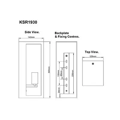 38896-3 KSR KSR1930 | Barella 40W E27 IP44 Single Wall Light Lantern, Black