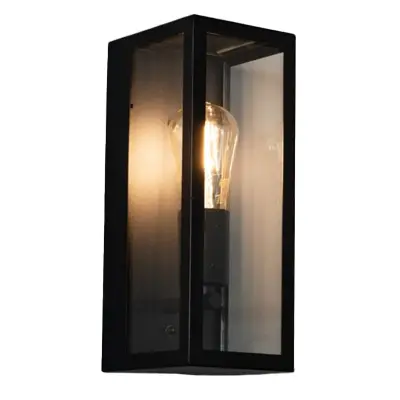 KSR KSR1931 | Barella 40W E27 IP44 Twin Wall Light Lantern, Black