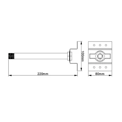 KSR KSR6104 | Novelda 220mm Bracket for KSR6102