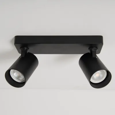 KSR KSR6261BLK | GU10 Spotlight Sofia 50w 2 Light Bar, Black