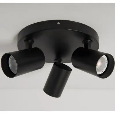 KSR KSR6263BLK | GU10 Spotlight Sofia 50w Triple Plate Spotlight, Black