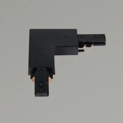 45413-2 KSR KSR6503BLK | Escala Pro Right Angle L & Straight Connector w/ Power Feed, Black