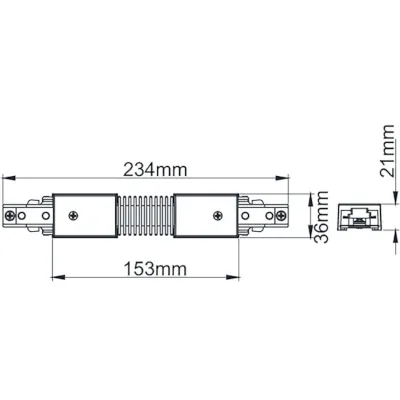 KSR KSR6504BLK | Escala Pro Flexible Connector, Black