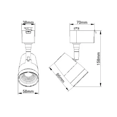 42530-3 KSR KSR6525WH | LED Track Light Escala Pro 10w 3000K 690lm, White