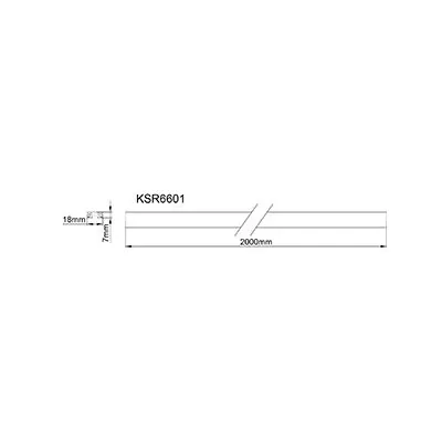 KSR KSR6601WH | Mag-Trac 2m track White