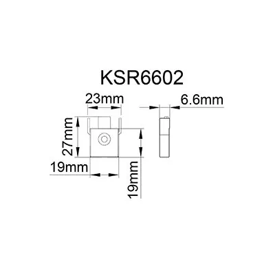 KSR KSR6602BLK | Mag-Trac End Cap Black