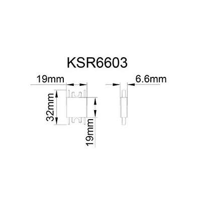 39954-2 KSR KSR6603BLK | Mag-Trac Straight Connector Black