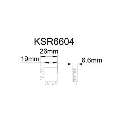 39956-2 KSR KSR6604BLK | Mag-Trac L Connector Black