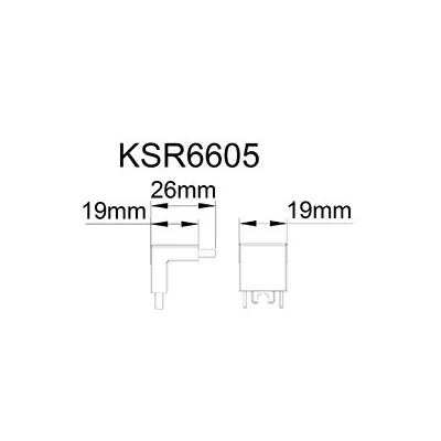 39958-2 KSR KSR6605BLK | Mag-Trac In Connector Black