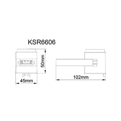 39961-2 KSR KSR6606WH | Mag-Trac Surface Wall Kit White