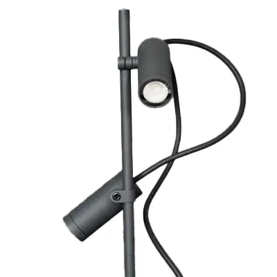 KSR KSR71124 | Riviera 2x3.5W 3000K 2x275lm IP65 LED Small Twin Spike Light, Anthracite