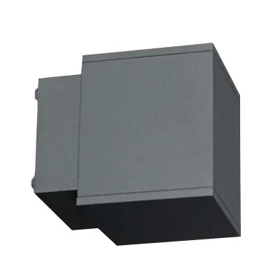 38920-2 KSR KSR71146 | Riviera 9W 3000K/4000K 2CCT 790lm/950lm IP65 LED Large Up or Down Square Wall Light, Anthracite