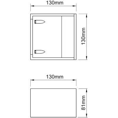 KSR KSR7167 | Utah 6W 3000K 450lm IP55 LED Up & Down Wall Light, Anthracite