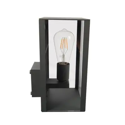 KSR KSR7195 | Andria 40W E27 IP44 Wall Light Lantern, Anthracite