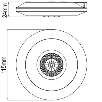 40561-2 KSR KSR8404 | PIR Sensor For Internal Surfaces IP20
