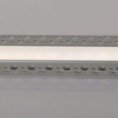 48816-2 KSR KSR95175ALU | Navara 1m Plaster Recessed Aluminium Profile Bar w/ Opal Diffuser
