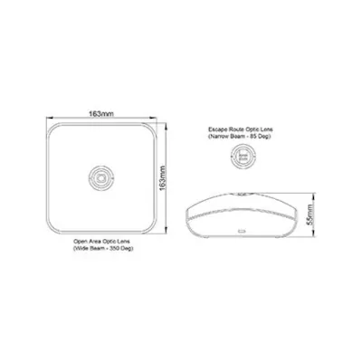 42951-2 KSR KSR98131WH | Emergency Downlight Navara LED 2w 6000K IP65 w/ Self-Test Emergency, White