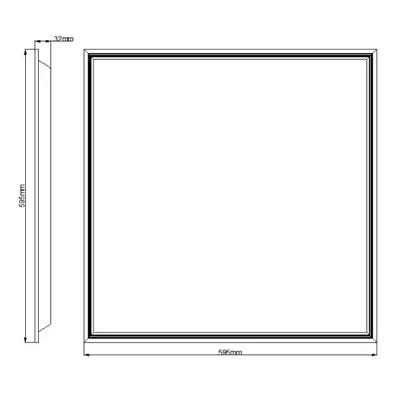 35581-3 KSR KSR98150EM | Starlet Select Multi Wattage 3CCT IP65 Self-Test Emergency Backlit LED Panel, White