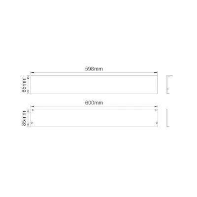 39296-2 KSR KSR9853 | Starlet 600mm x 600mm x 85mm Surface Frame